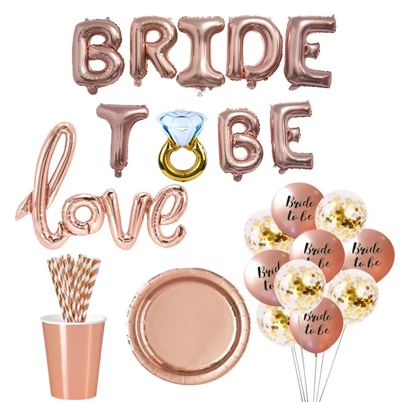 1 комплект с надписью &quotBride To Be&quot светодиодный шар пояс Бумага баннер пить