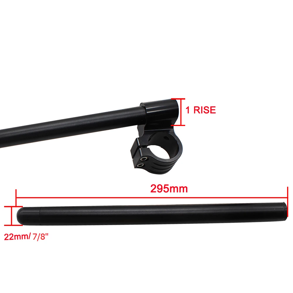 Серый 31 мм 55 Riser Rised Руль Клип Ons вилка ручки баров ons для Yamaha Honda Suzuki Kawasaki 7/8 &quot22