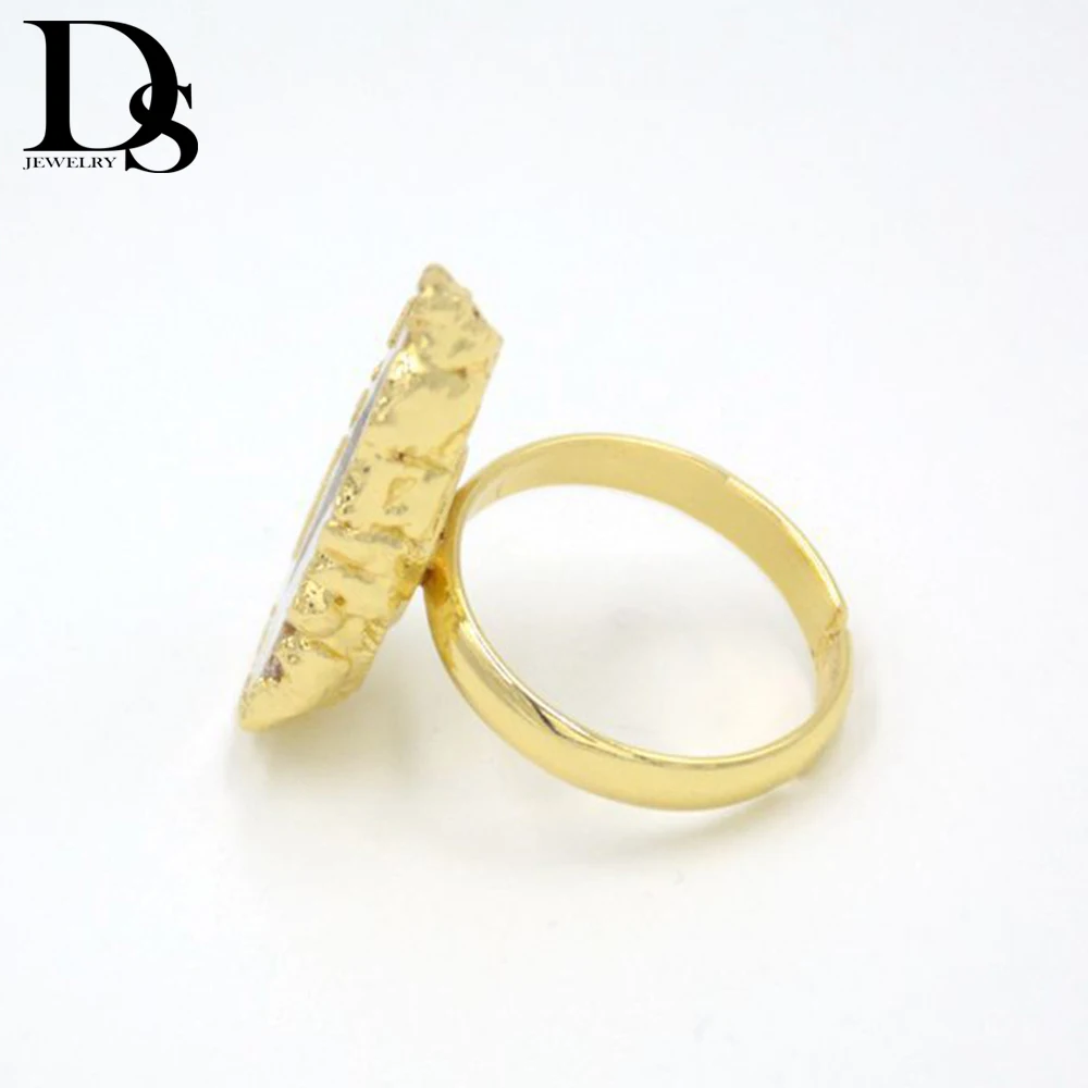 Женское кольцо с натуральным агатом | Дом и сад