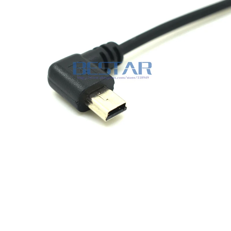 Выдвижной зарядный кабель 40 см до 120 4 фута USB 2 0 штекер к мини 90 градусов угол