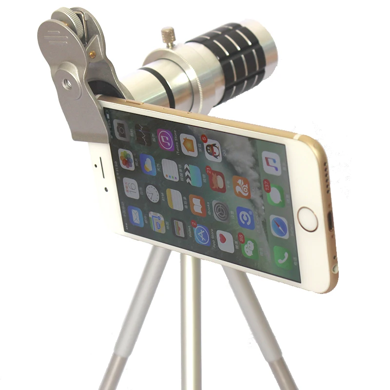 SNAPUM сотовый телефон мобильный 12x зум оптический телескоп камера телеобъектив для