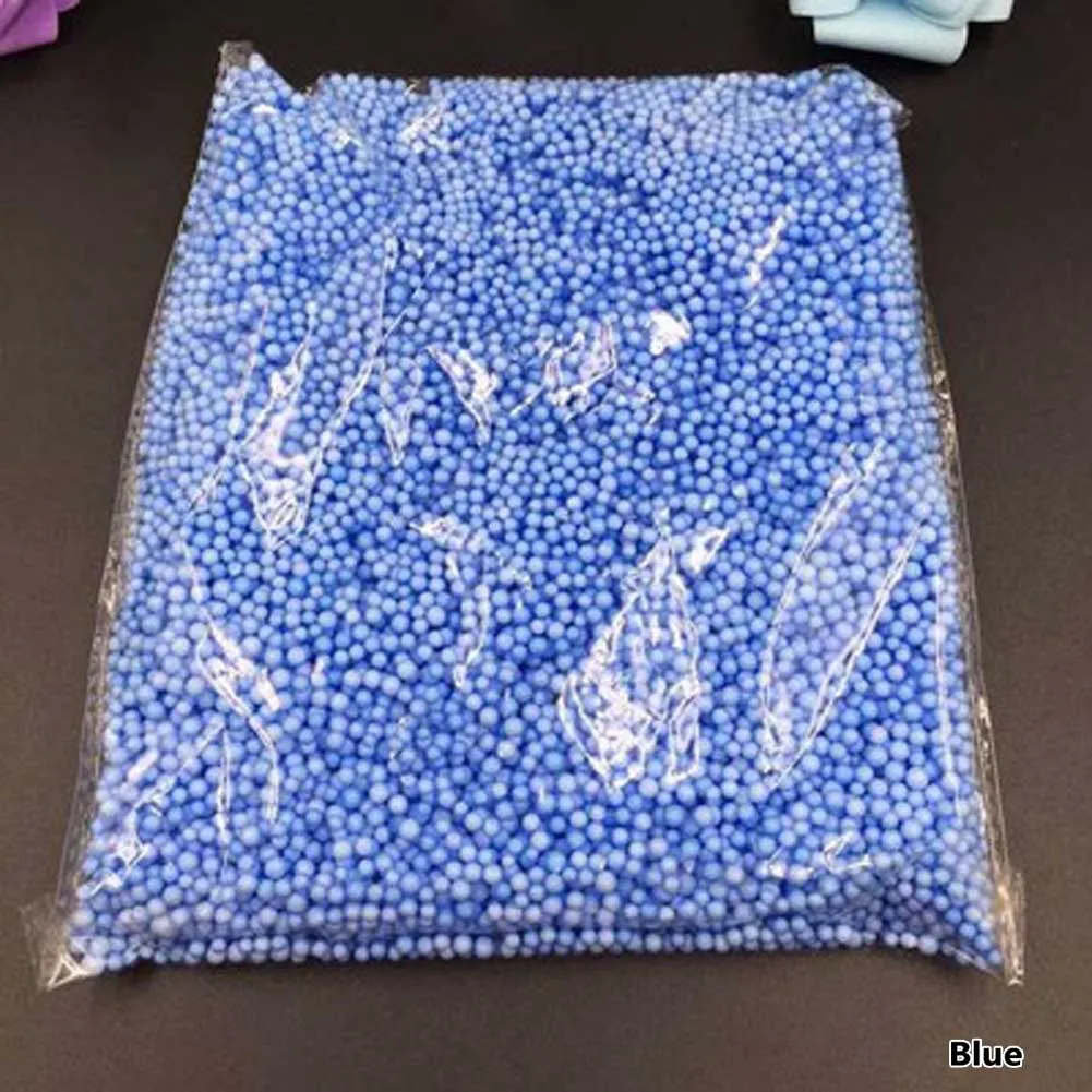 2-3 мм вечерние DIY детские игрушки пены шары погремушка пенный наполнитель красочные оснежения пены бисерные наполнители - Цвет: Blue