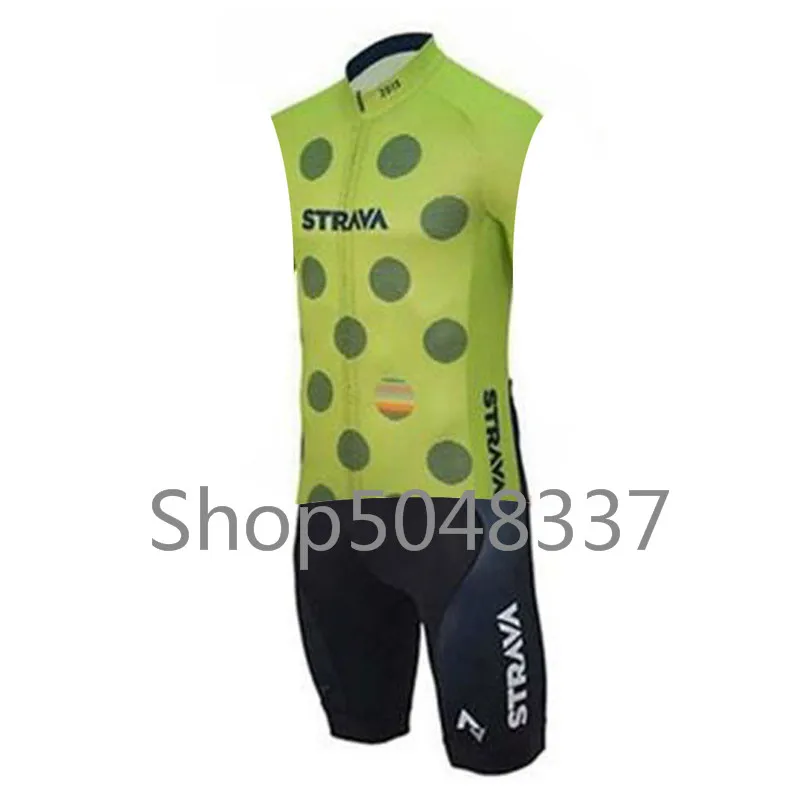Strava без рукавов Велоспорт Джерси комбинезон лето 2019 Ropa Ciclismo Велосипедное трико