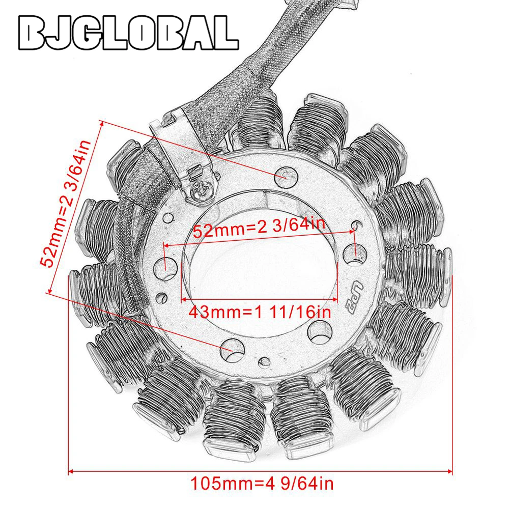 

Stator Coils For Kawasaki Ninja ZX10R ZX 10R ZX1000 ZX 1000 2006 2007 Generator Alternator Engine Coil Motorcycle Accessories