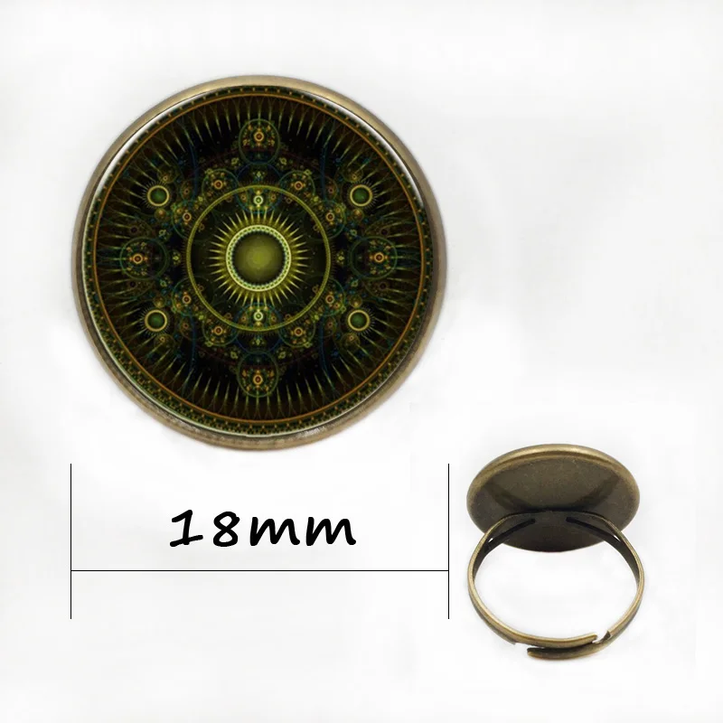 Винтажное ювелирное ожерелье волшебное колесо Ретро стеклянная подвеска