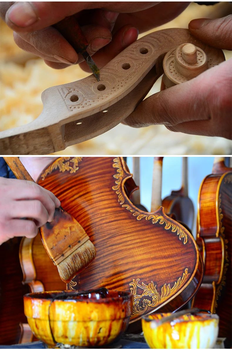 Кристина V07-carved скрипка 4/4 Музыкальные инструменты ручной работы альт fo Профессиональная игра Высокое качество скрипка o лук и канифоль