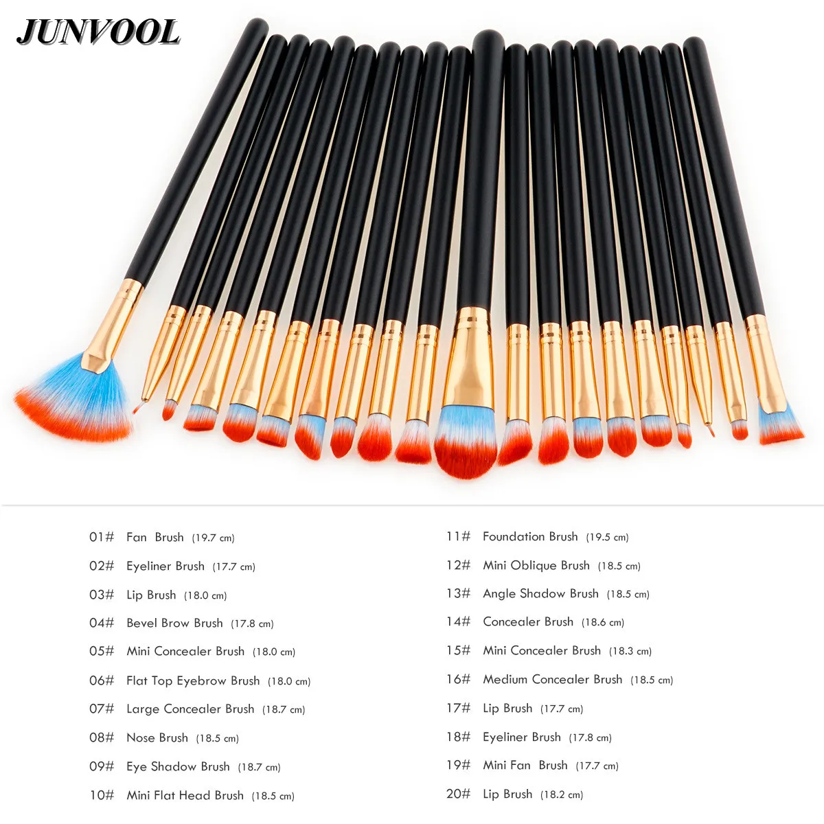 20 шт теней для век набор кистей макияжа подводка глаз тени бровей губ макияж