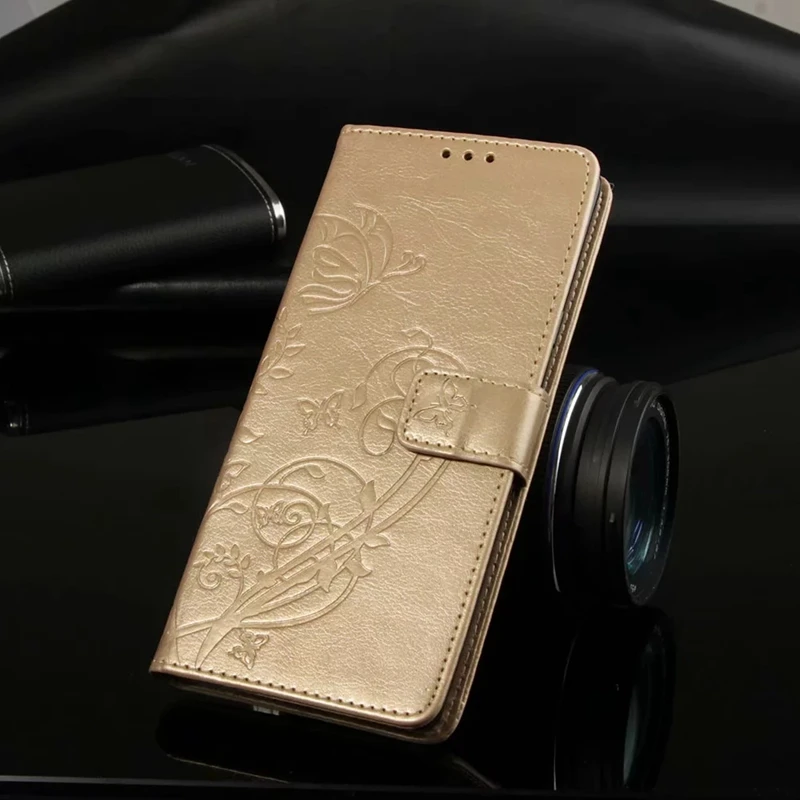 Роскошная бабочка кожа для iPhone X 5 SE 5S 6 6 S 7 8 плюс Xiaomi Redmi Note 5 Pro A2 Lite 6A 4A 5X кошелек захлопывающийся Чехол-сумка для мобильного телефона - Цвет: 4