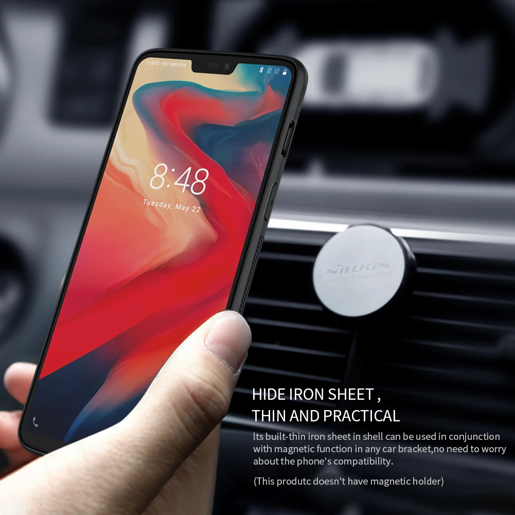 Чехол для OnePlus 6 T, чехол для OnePlus 6, Nillkin, синтетическое волокно, углеродное волокно, полипропиленовый пластиковый чехол для One Plus 6