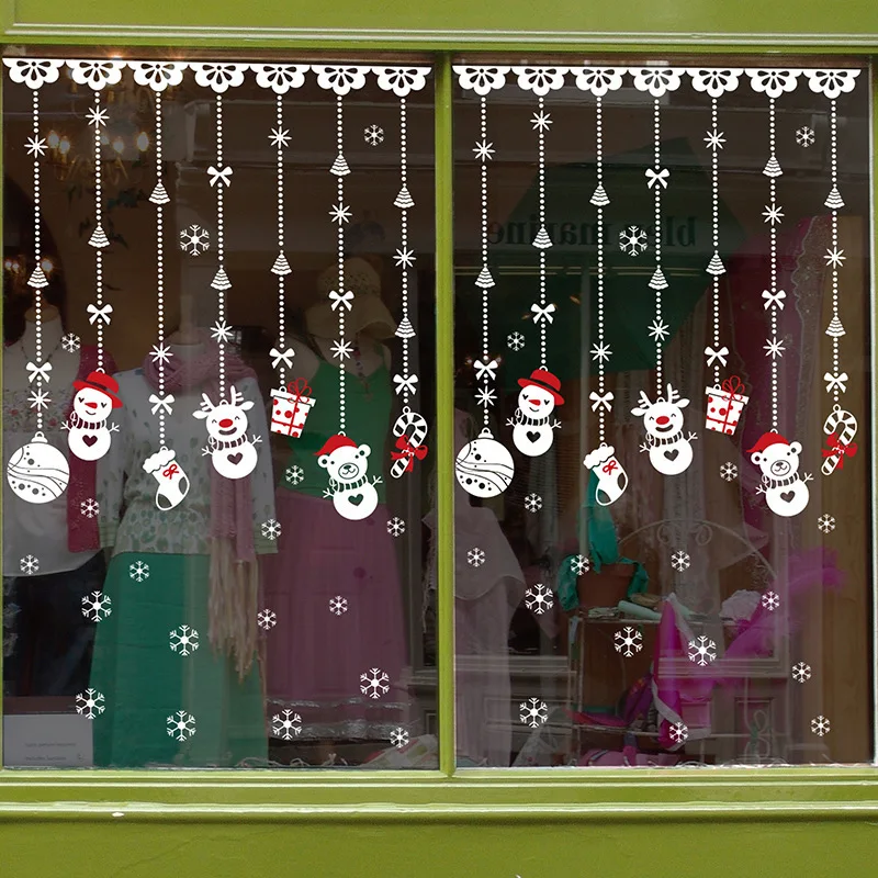 2017 Новый Рождеством Стекло Диван Фон Оформленная Гостиная ТВ Стены Украшения