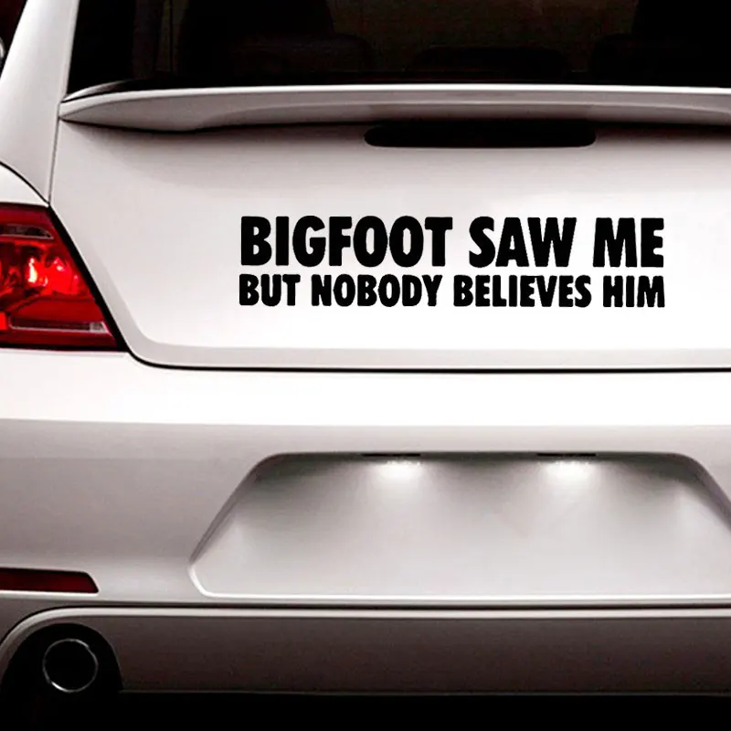 Bigfoot Saw Me Автомобильная Наклейка виниловая Персонализированная забавная