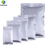eco heat resisting metallic mylar ziplock bags flat tear notch pouches aluminum mylar food medicine storage bags plastic bags