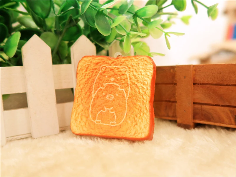 Kuutti мягкий милый мини Мягкий кавайный Тост Хлеб мультфильм мягкий Dim-sum шоколадный Eclair ремешок для телефона