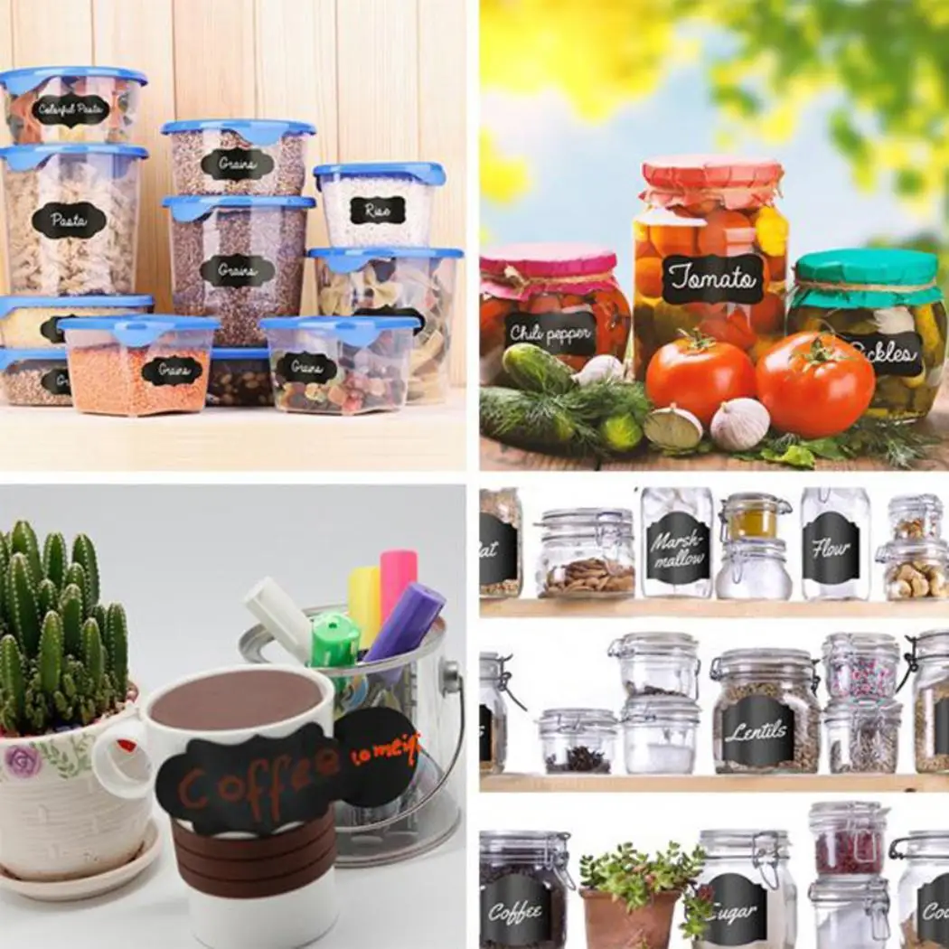 Стираемые наклейки самоклеящиеся этикетки банки кухонные доски Унисекс 8 шт. и т.