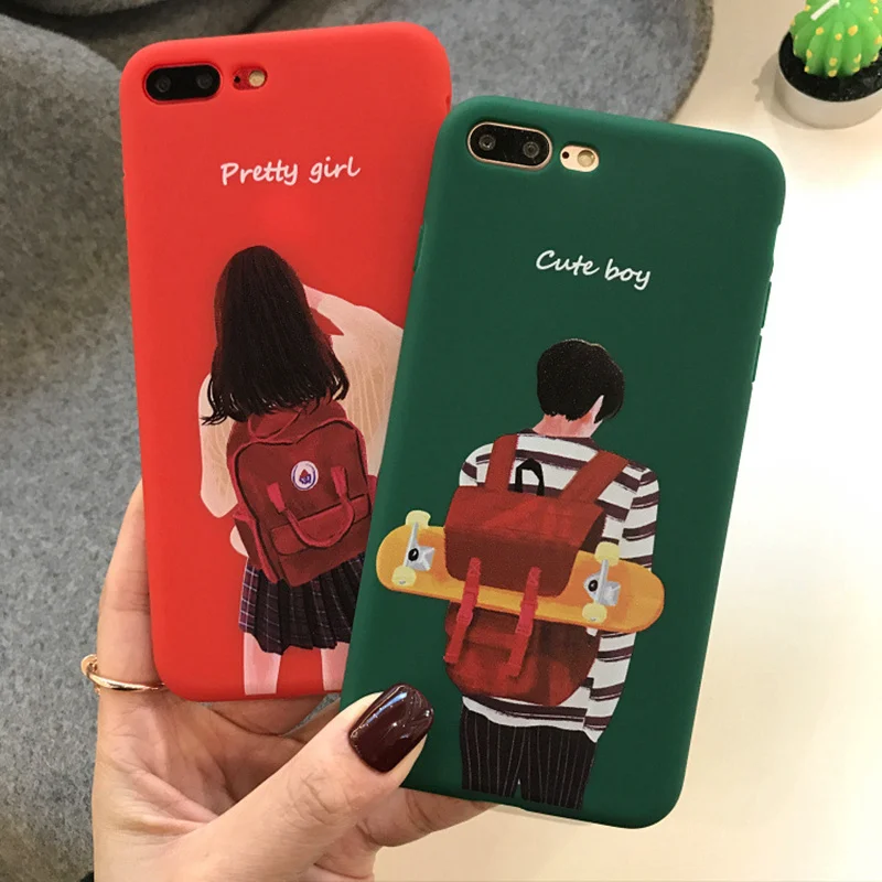 2018 Fashion Slim Matte PC Case for iPhone6 6S Plus Student Style Cover Coque iphone 7 8 Tassel Funda X Cases |
