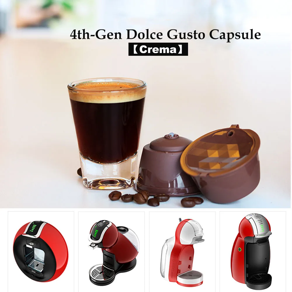 2 шт. незаправляемым/Crema Кофе/4th dolce Gusto Кофе Капсула Nescafe многоразового пользования