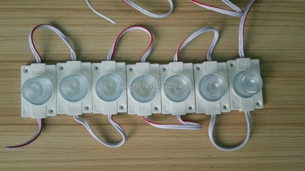 COB 3W DC12V Светодиодный модуль белого цвета; высокая яркость; 20 шт. веревка; с выпуклым объективом