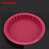 round silicone 22 2cm cake baking tray high temperature baking tools bread mold easy to release without staining