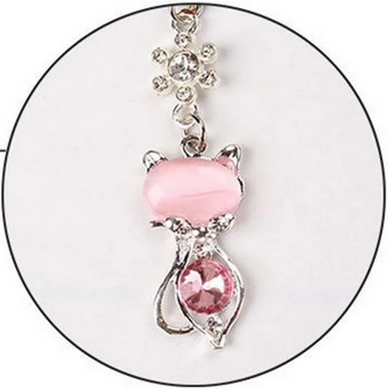 2019 Rhinestone Cat противопылезащитные наушники пылезащитный Разъем для Iphone