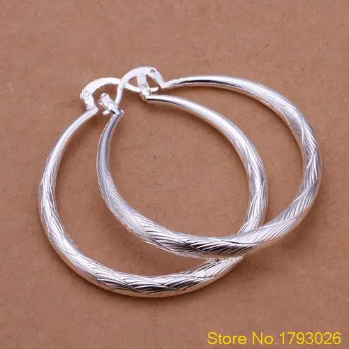 Women's Simple Style Circle Silver Plated Fashion Earrings Drops Dangles 4TO6 | Украшения и аксессуары