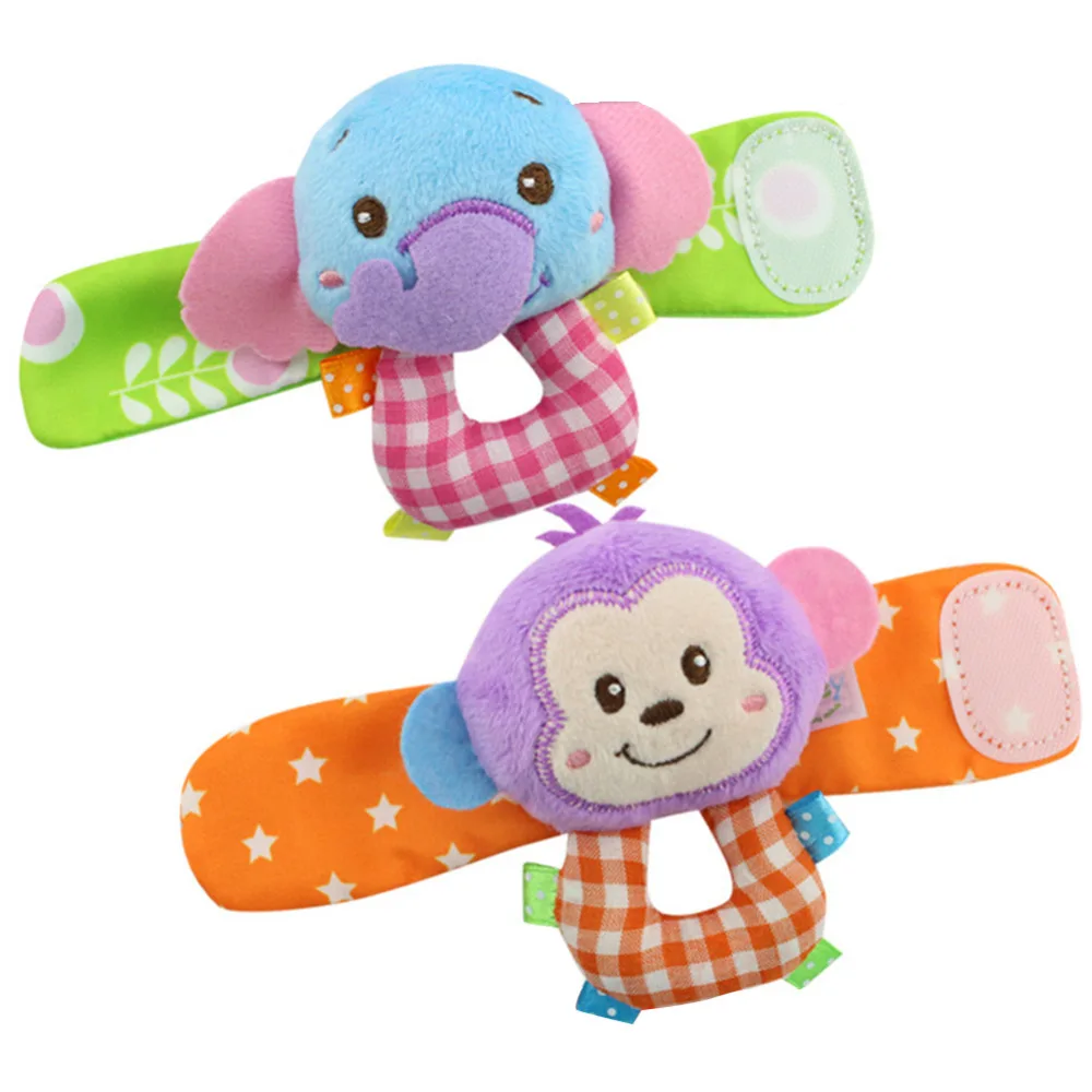 Leadingstar 2 шт. Симпатичные Fun для малышей писклявым плюшевый слон Обезьяна Животное
