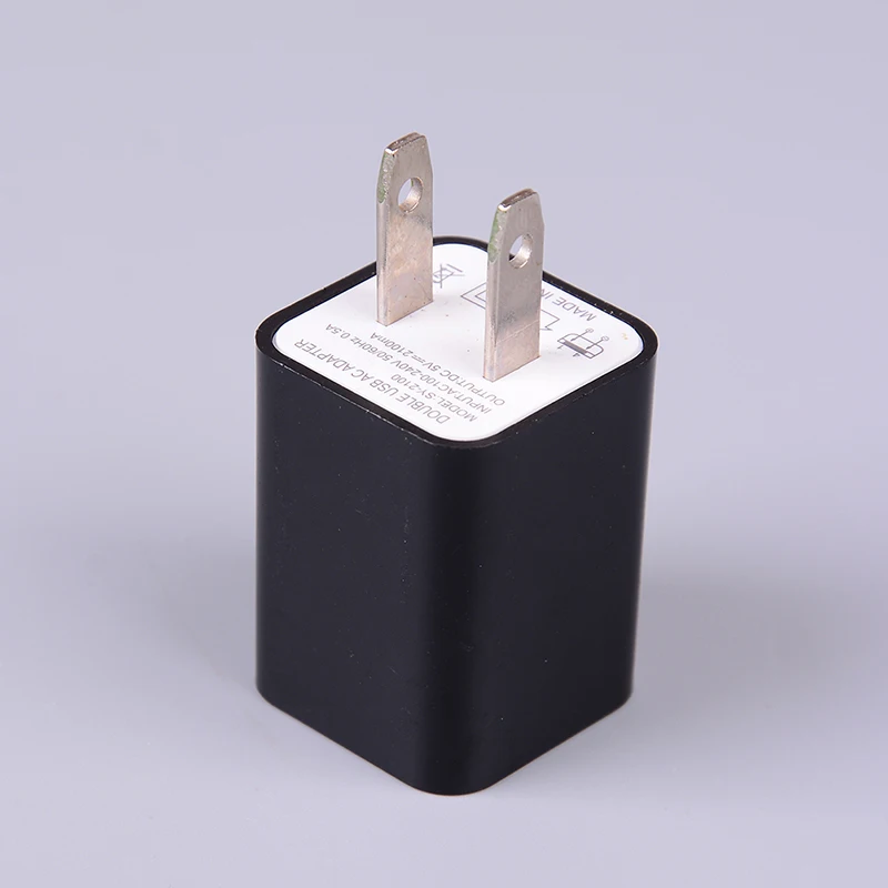 Универсальное путешествие 5В 1A двойной 2 порта USB AC настенная стандартная вилка
