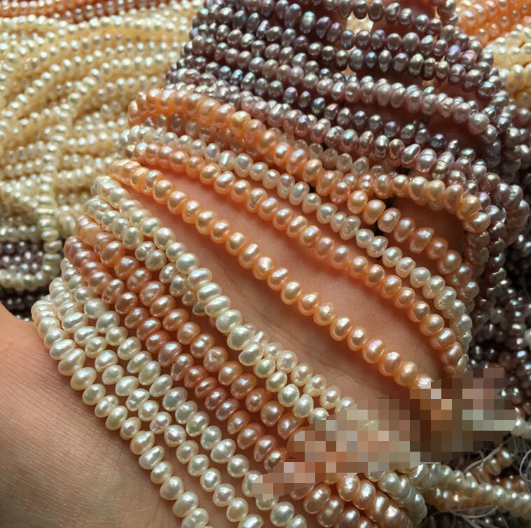 Натуральный пресноводный жемчуг 4 5 мм сильный свет плоский низкий конец DIY ручные