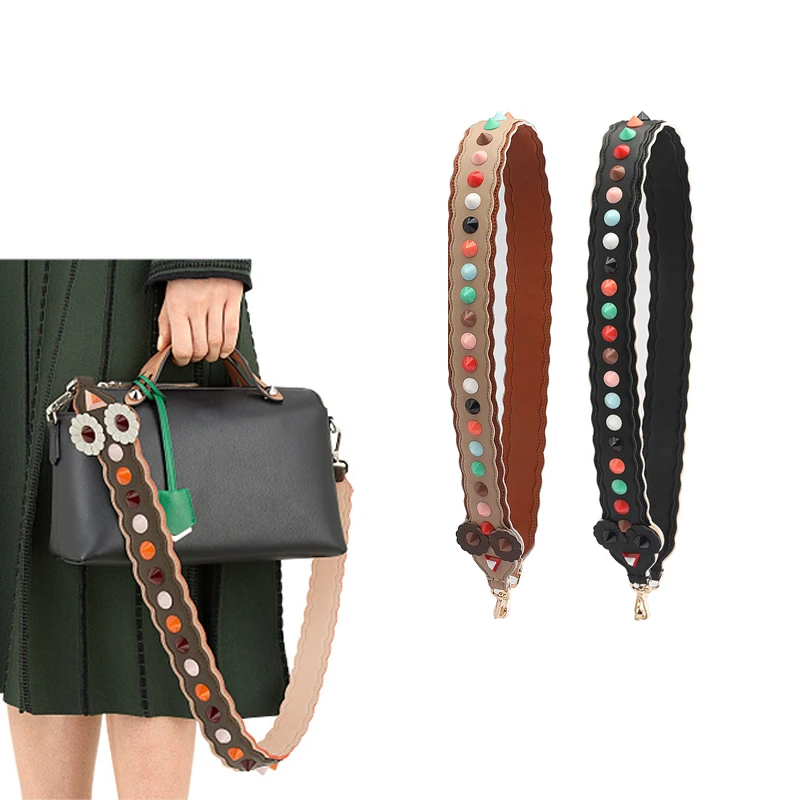 Женская сумка AUTEUIL на ремне из спилка с заклепками ES010|bag strap|shoulder strapbag accessories |