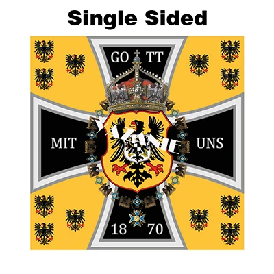 Single Sided YAZANIE двухсторонний Орел с герба Германии-Флаг Германии Королевский стандарт короны принца Пруссии 1871 Стандартный флаг короля Пруссии - Цвет: Single Sided