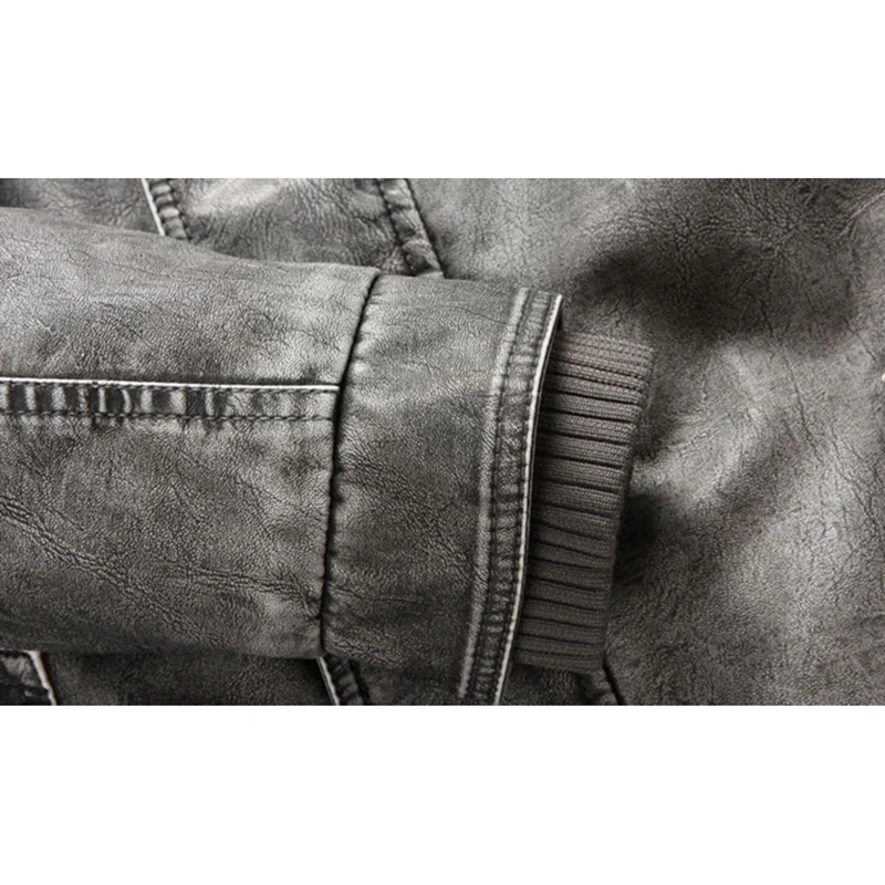 Letskeep мужская зимняя куртка искусственная кожа толстая длинная Тренч верхняя