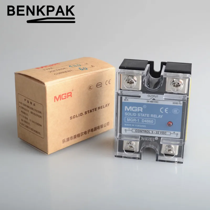 Mager MGR 60A SSR вход 3 32VDC выход 24 480VAC однофазный|relay internet|relay modulerelay design |