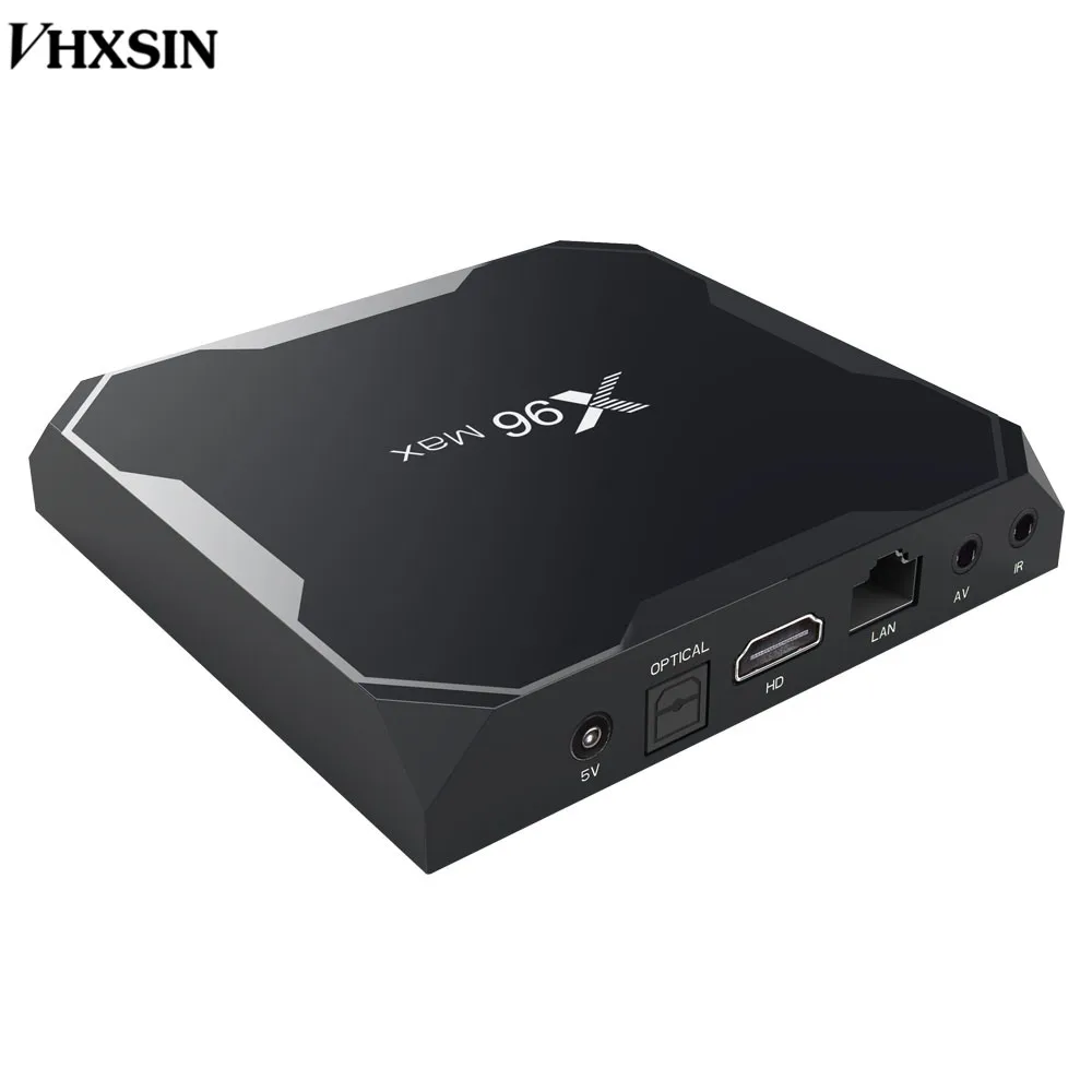 VHXSIN 10 шт./партия X96 MAX Android 8 1 Smart tv Box Amlogic S905X2 четырехъядерный KDPlayr 4K USB 3 0X96 mini |