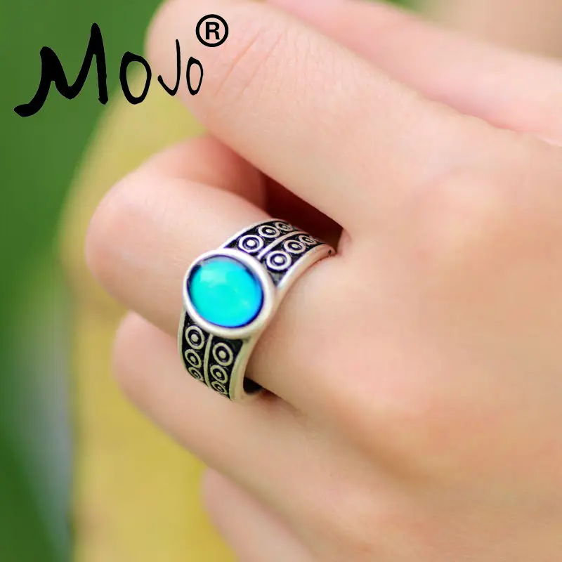 Винтажное богемное ретро кольцо Mojo с изменением цвета|feeling ring|mood ringring mood |