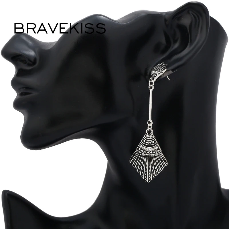 Bravekiss ретро геометрический ромб Stripes Национальный стиль чешского долго Висячие