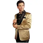 Индивидуальное Мужское пальто и брюки Gold Peak с лацканами, повседневный однобортный мужской приталенный костюм, блейзер для жениха, свадебный костюм