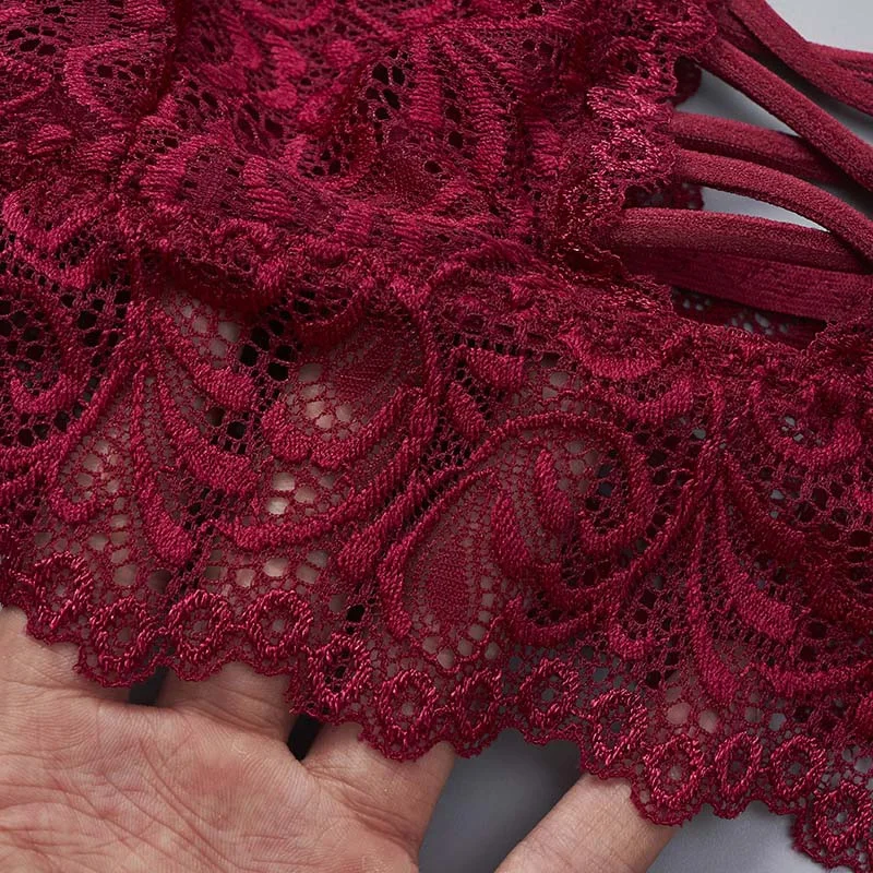 Сексуальное кружевное нижнее белье бюстгальтер пуш-ап с глубоким V-образным