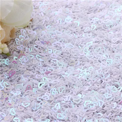 Цветное сердце с блестками 20 г конфетти пайеток DIY Швейные аксессуары для ногтей рукоделие блестки для рукоделия - Цвет: white