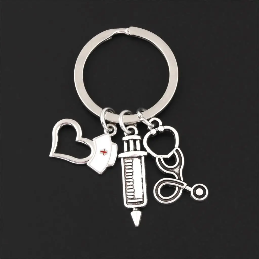 1 шт. стетоскоп шприц Подвески Брелок медсестры чашка медицина для Выпускной