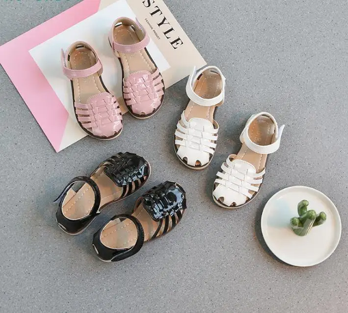 2019 summer new children's sandals fashion shoes elastic band comfortable open toe beach Roman |