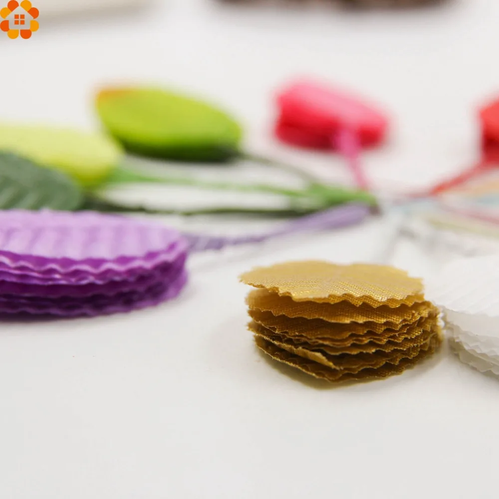 Новинка 20 шт. искусственные цветочные листья для скрапбукинга высокие Шелковый