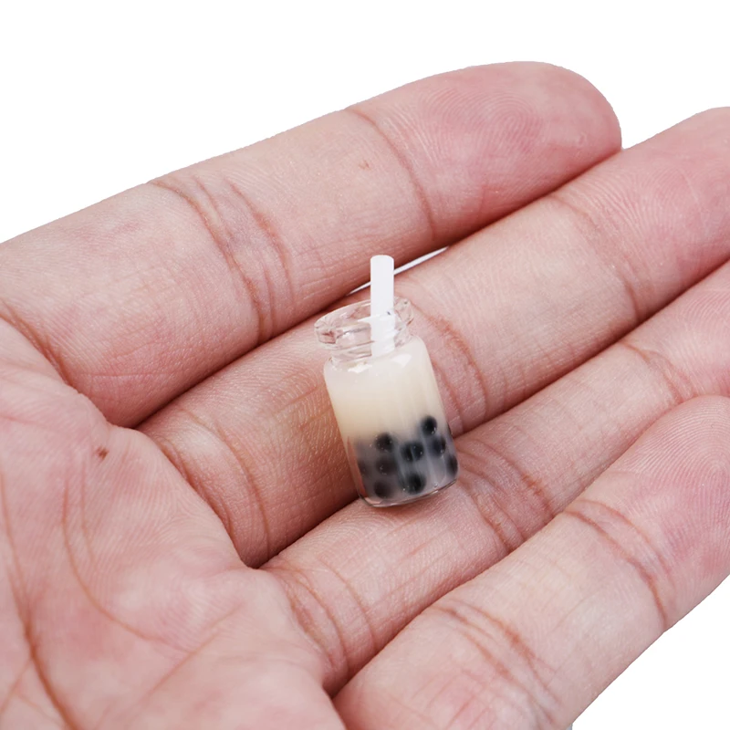 

New 1/12 Mini Lemon Water Cup Simulation Lemonade Cup Drink Pearl Milk Tea Model Toy Dollhouse Miniature Accessories Decoration