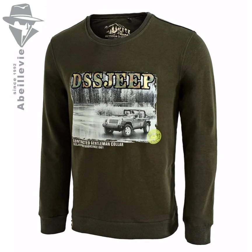 Мужская Трикотажная Толстовка с круглым вырезом Европейский и американский