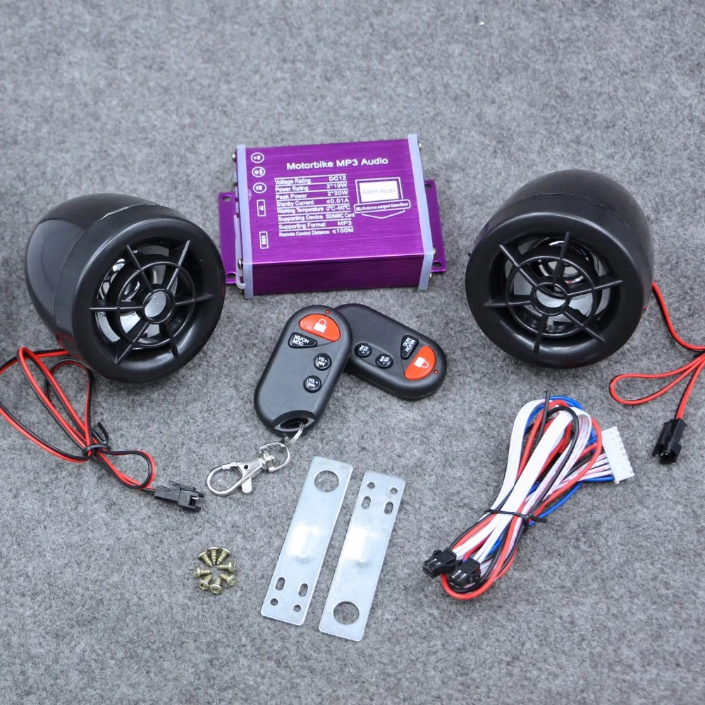 Bluetooth 12V мотоциклетные Рули аудио системы USB SD FM Радио стерео MP3 колонки для ipod с