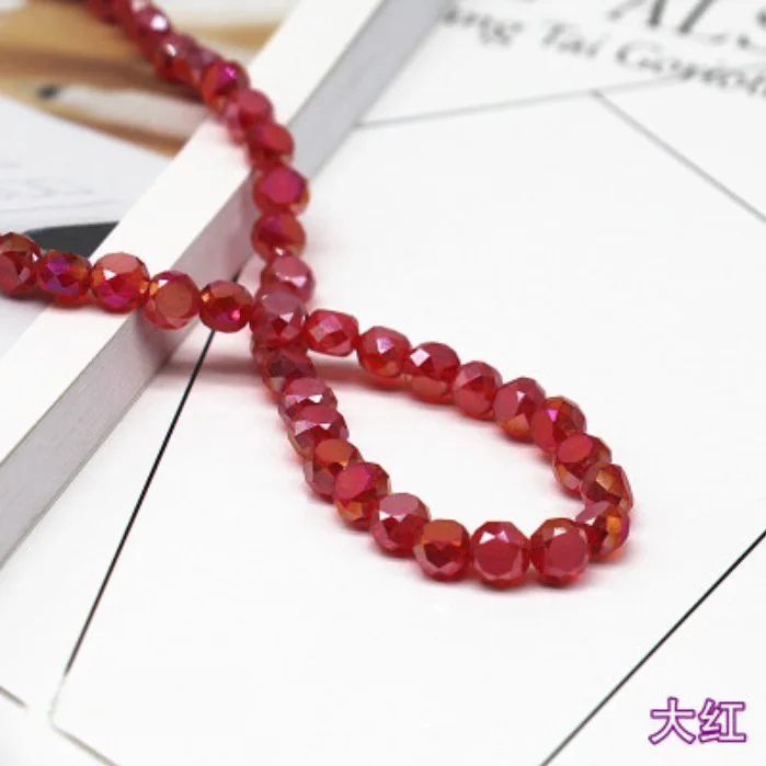 Бесплатная доставка 4 6 8 10 12 мм овальные многогранные Хрустальные Бусины