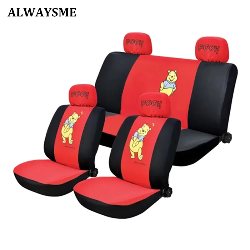 ALWAYSME, полный комплект, передние и задние сиденья, пух, универсальные, подходят для большинства автомобилей шириной менее 1,8 м, автомобильные чехлы для сидений, сэндвич-материал