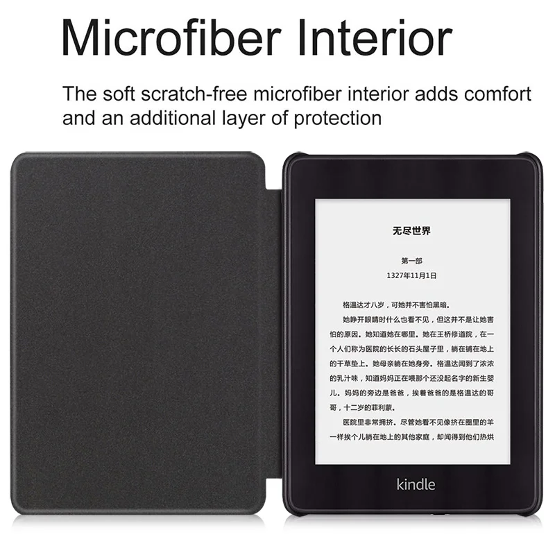 Умный чехол-Обложка BOZHUORUI для Amazon New Kindle Paperwhite 4 eReader(10 поколение выпущено) Магнитный Ультратонкий чехол