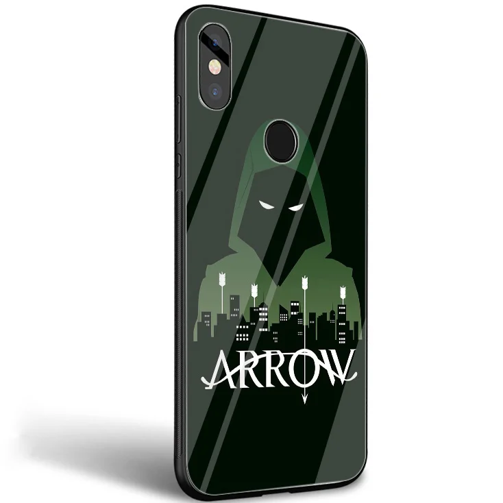 Стеклянный чехол Gerleek с зеленой стрелкой для американского телевизора Xiaomi Mi 8 Lite 9