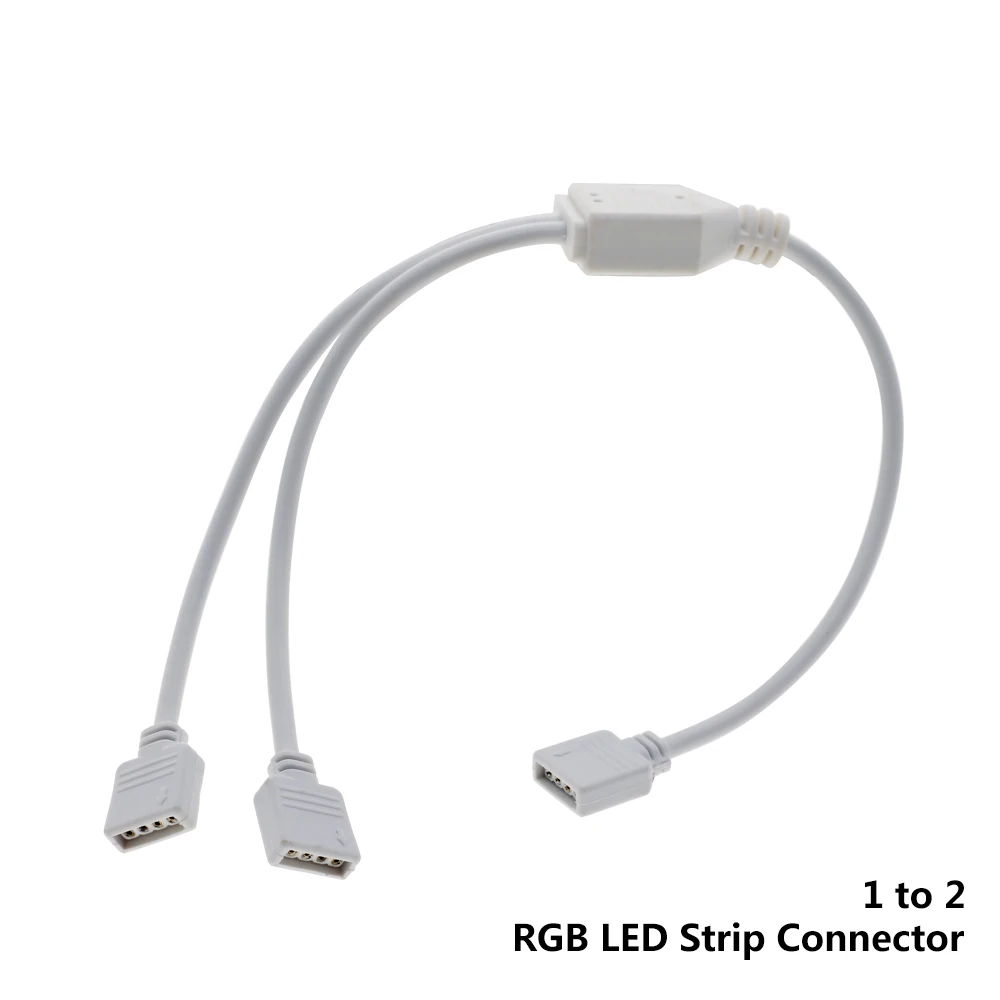 RGB 4pin 1 to 2 Светодиодные ленты разъем 4pin 5pin концентратор 1 до 3/отклонения в размерах на 1-2 RGB/RGBW Светодиодные ленты Разъем - Цвет: RGB 4pin 1 to 2