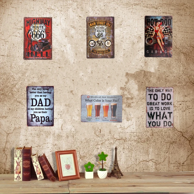 Винтажный жестяной постер со знаком Предупреждение о пиве нет туалеты ресторана