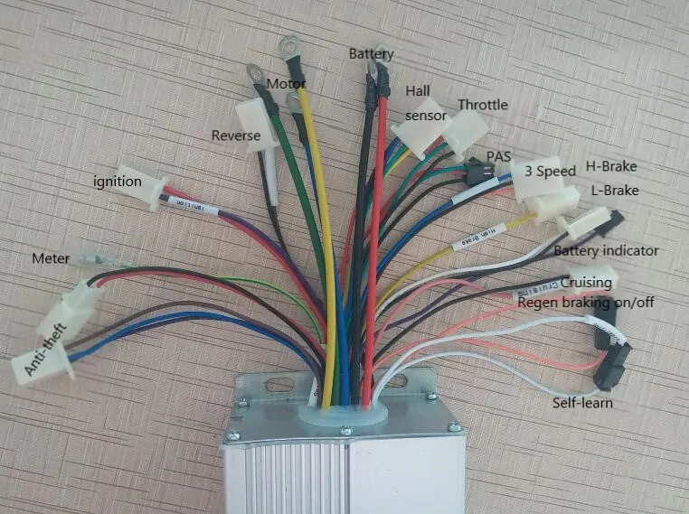 GREENTIME 15 Mosfet 48V 1000W 35A двойной датчик режима/датчик меньше BLDC Электрический велосипед/контроллер скутера